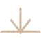 Ekena Millwork Kennewick Smooth Timber Gable Bracket, Douglas Fir, 108"W x 68"H x 1 1/2"D x 5 1/2"F, 15/12 Pitch GBW108X68X0206KEN00SDF - alternate 1